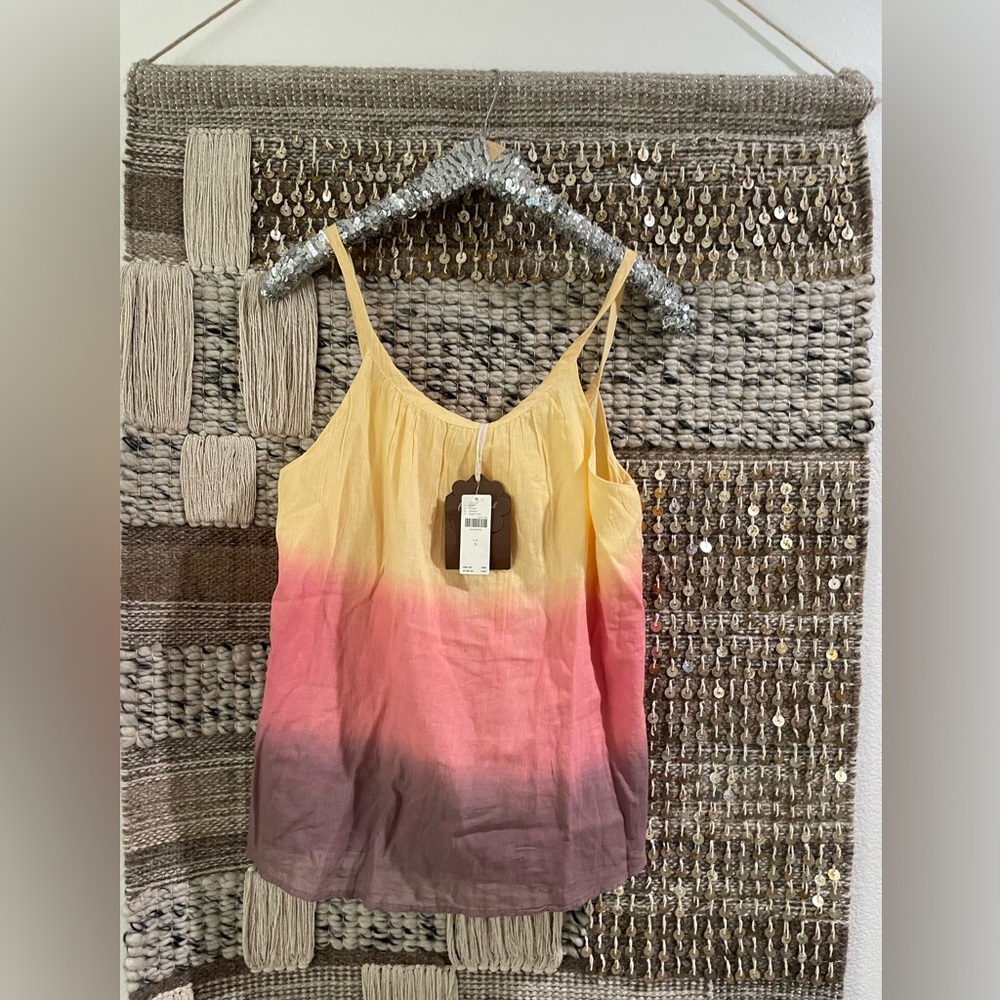 ✨💕💜 NWT Anthropologie Forever That Girl cotton ombré swing tank camisole ✨💕💜
